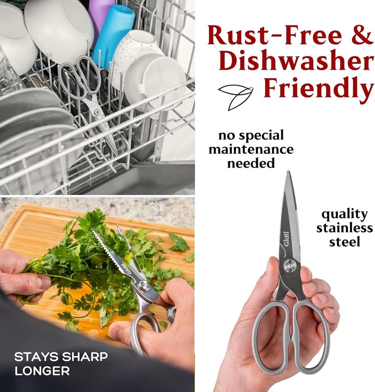 PREMIUM KITCHEN SCISSORS LIFETIME REPLACEMENT WARRANTY HEAVY DUTY KITCHEN SHEARS gallery