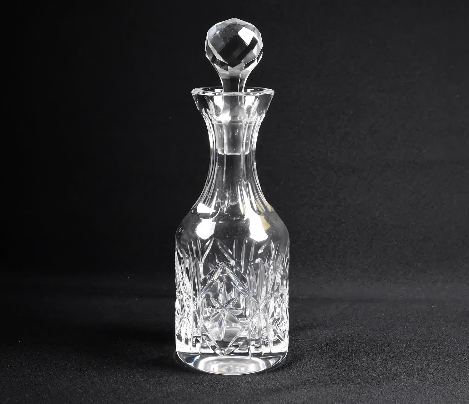 Crystal Lead Genuine Hand Cut Bottle Decanter with Stopper, 24% Made In Poland gallery