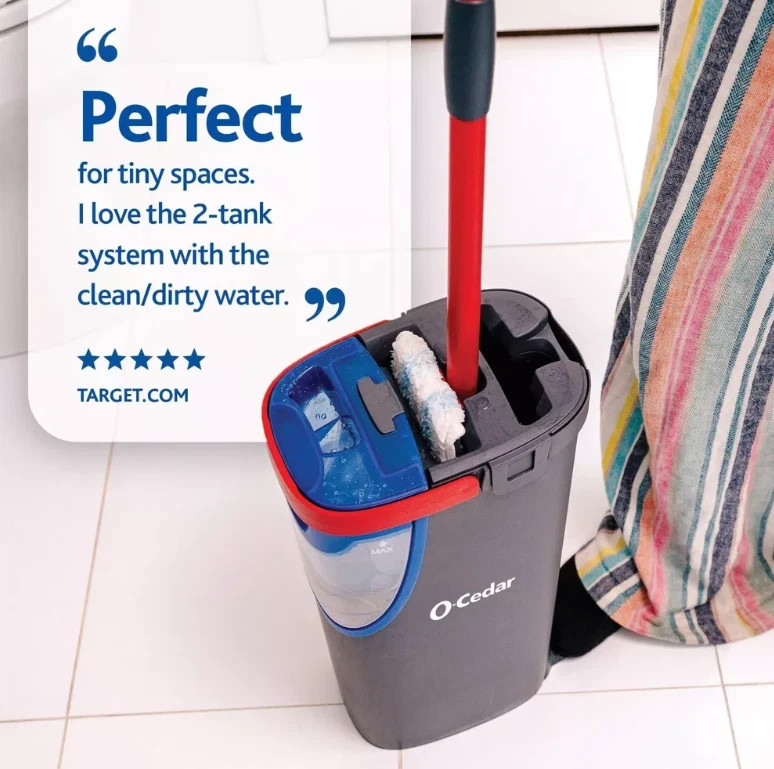 O-Cedar H2prO Microfiber Flat Mop System gallery
