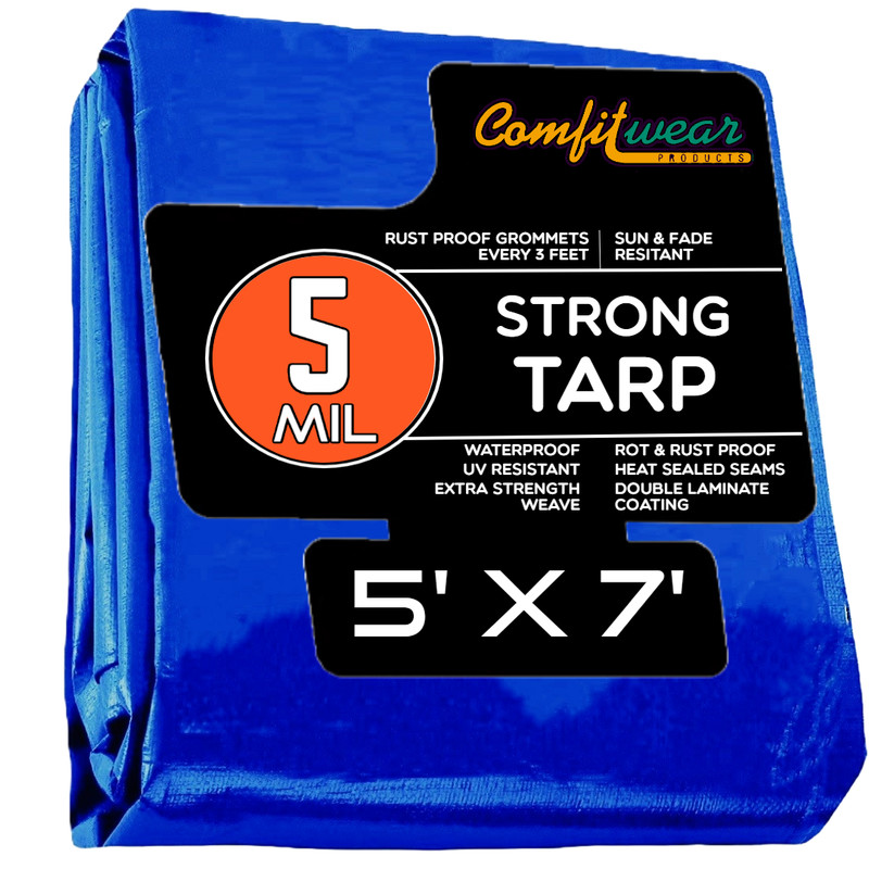 COMFITWEAR Standard Poly Tarp Reinforced Edge Grommet Multi-Purpose Tarp gallery
