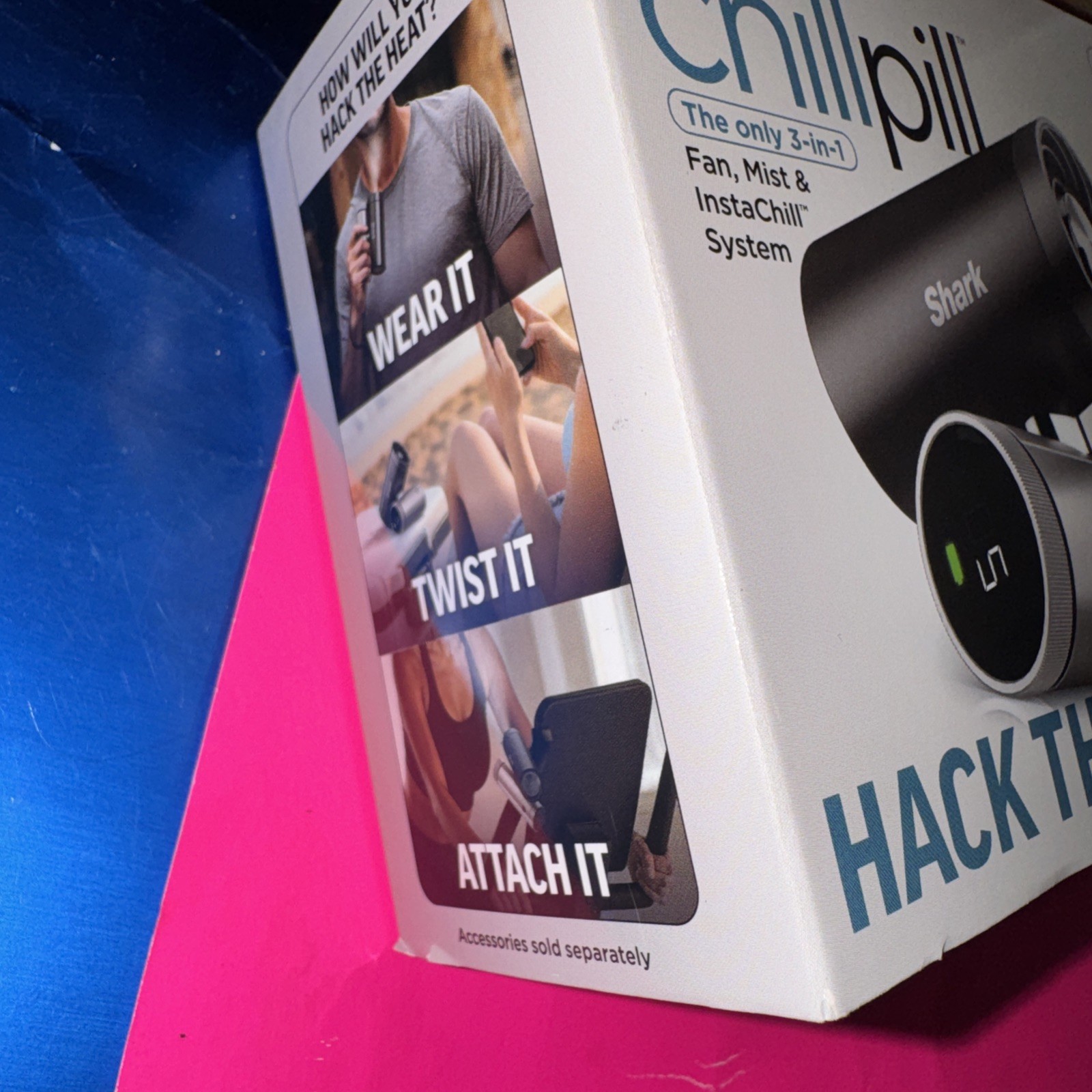 ChillPill 3-in-1 Personal Cooling System with Fan, InstaChill Cooling... Shark gallery