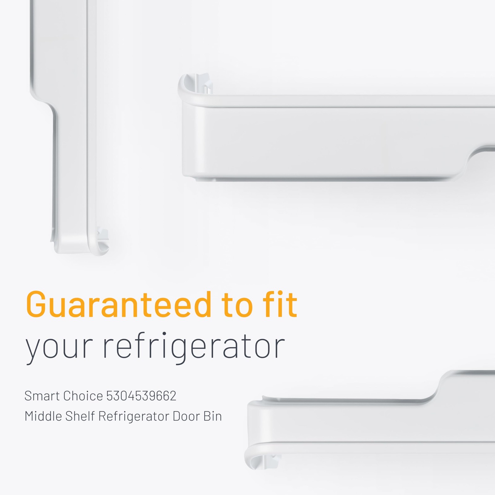 Refrigerator Door Bin Middle Shelf Replacement Clear Impact Resistant 24.75 Inch gallery