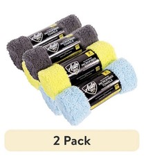 2 pack Auto Drive Microfiber MultiPurpose Cleaning Towels,2 pack,Assorted Colors
