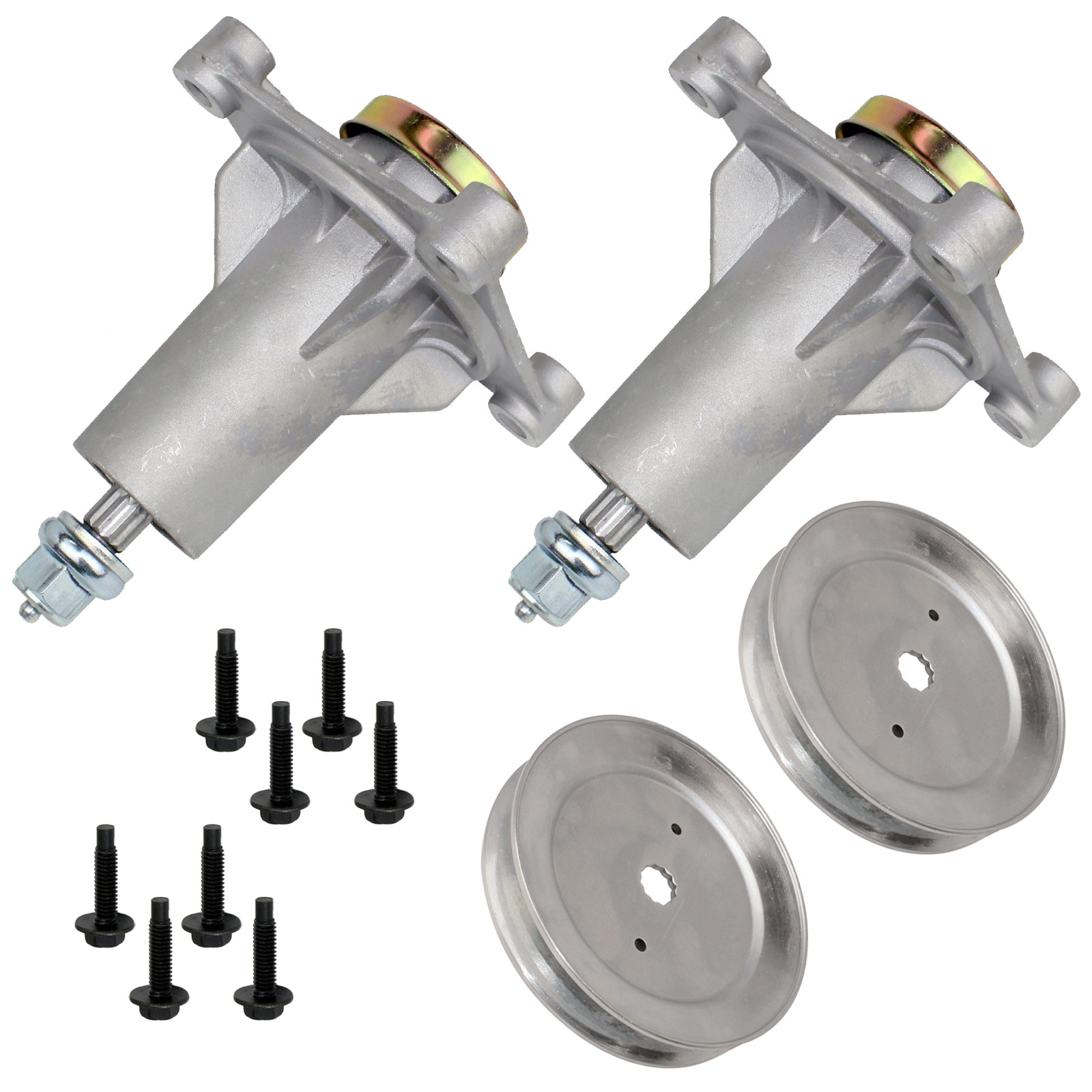 2 Spindle Assembly W/Pulley for Husqvarna Craftsman 285-585 532187292 587819701 gallery