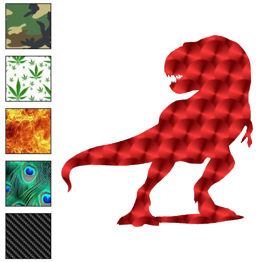 T-Rex Dinosaur Rawr, Vinyl Decal Sticker, 40 Patterns & 3 Sizes, #6106 gallery
