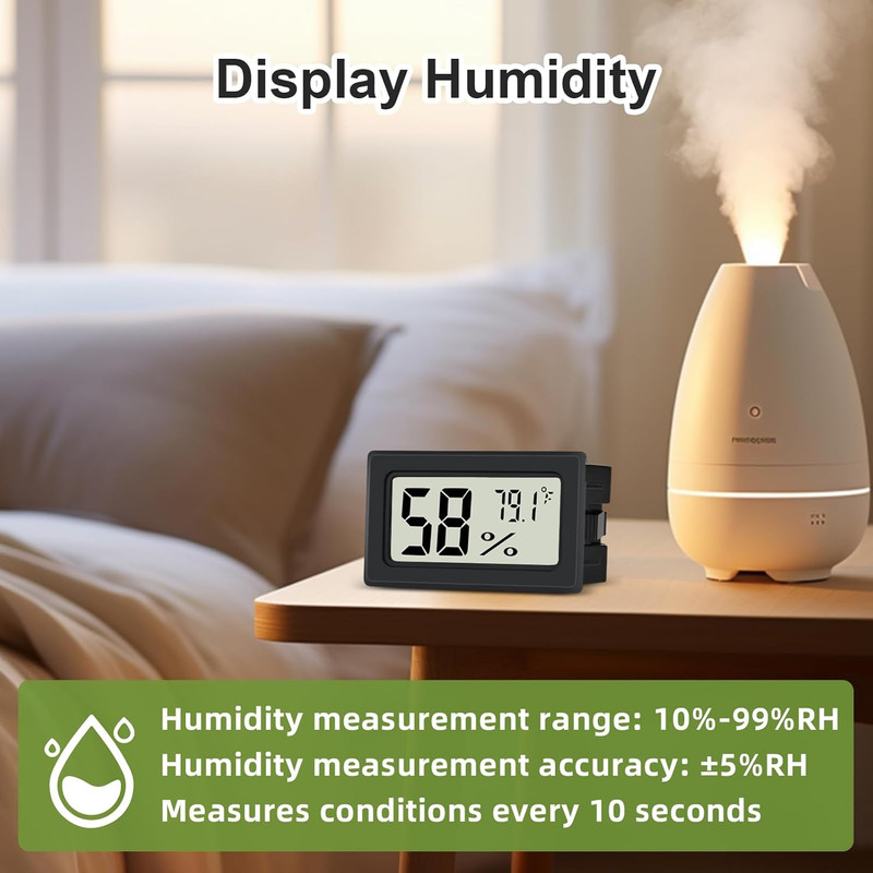 6 Pack Digital Thermometer Hygrometer Indoor Temperature Humidity Meter LCD gallery
