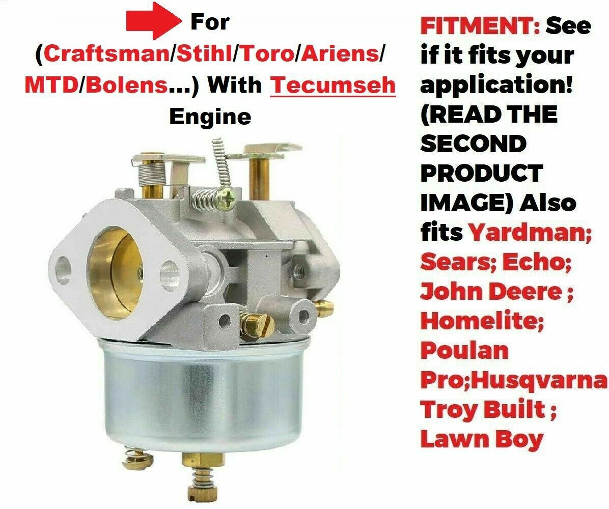 Carburetor Carb Replacement For All Brands Listed With Tecumseh New Snow Engine gallery