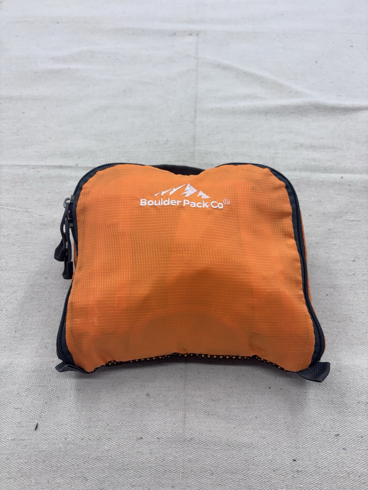 Boulder Pack Co. Folding Compact Backpack Orange Hiking Camping 5