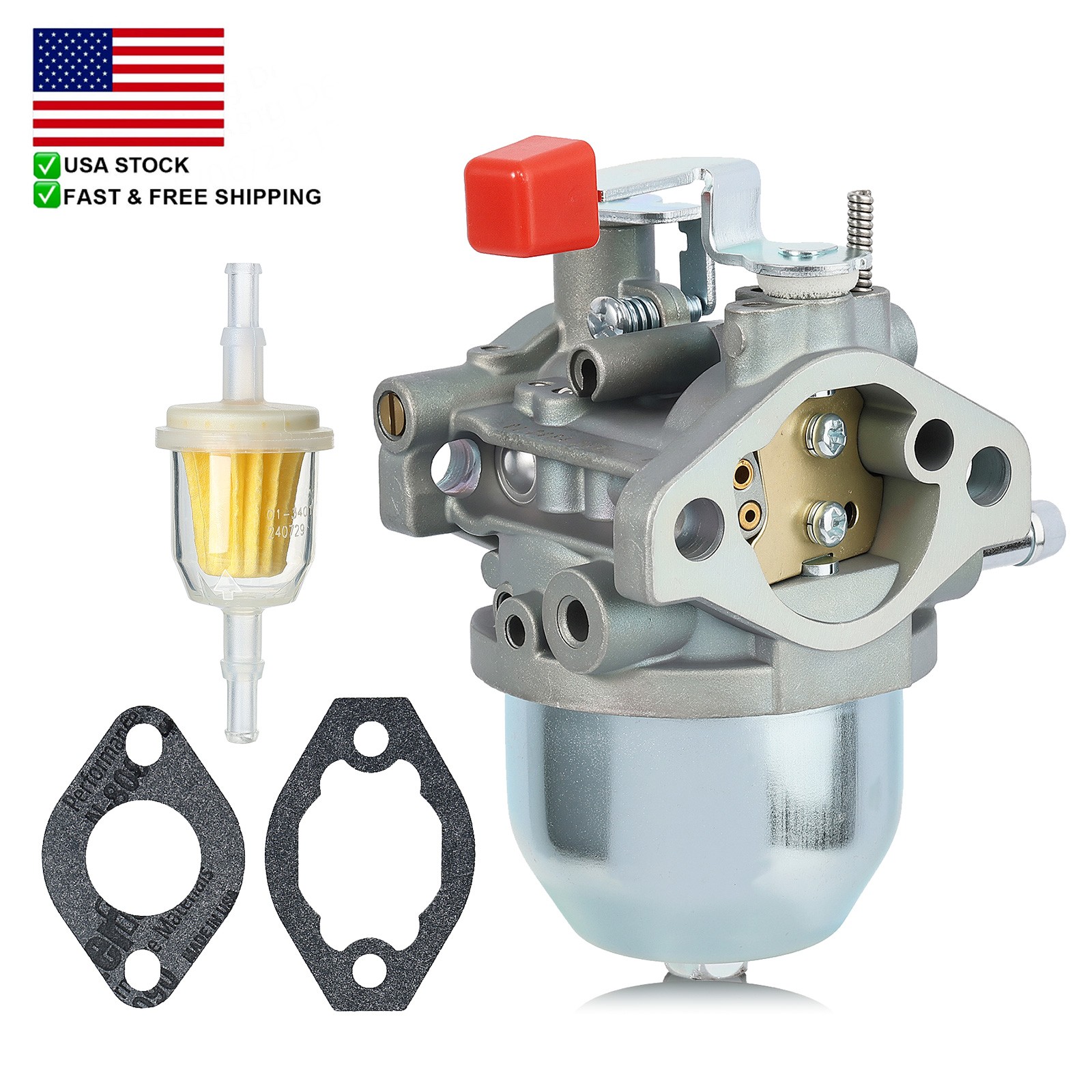 Fits For Generac 0C1535ASRV Generator Carburetor with Gaskets 091846 078631 gallery