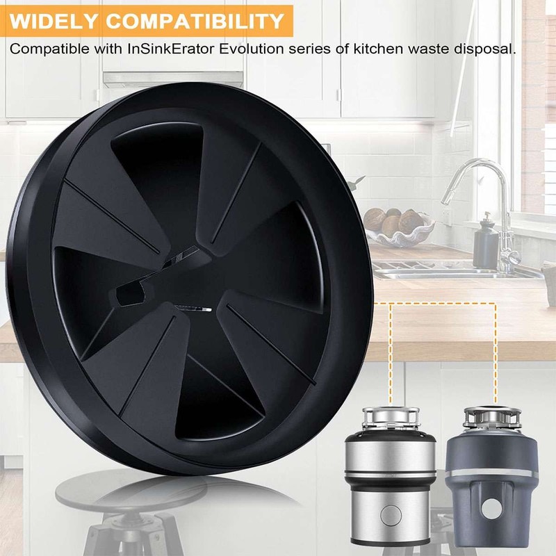 Garbage Disposal Splash Guard Replace for InSinkErator QCB-AM ,Quiet Sink Baffle gallery