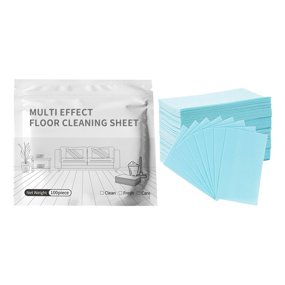Multi-Effect Floor Cleaning Sheets,100pcs Water-Soluble Floor Cleaning Sheets gallery