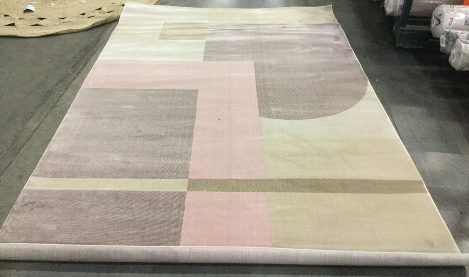 PINK / PURPLE 6'-7" x 9'-10" Pressed Pile Rug Reduced Price 1172652677 ORW301U-6 gallery