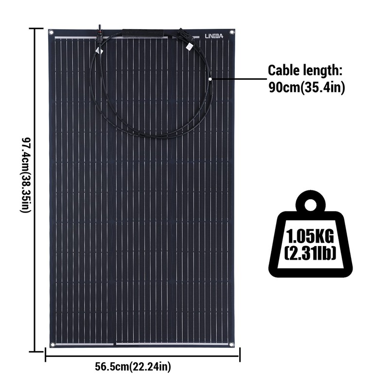 200W/400W 18V Flexible Mono Solar Panel Kit with Separate Controller for RV Home gallery