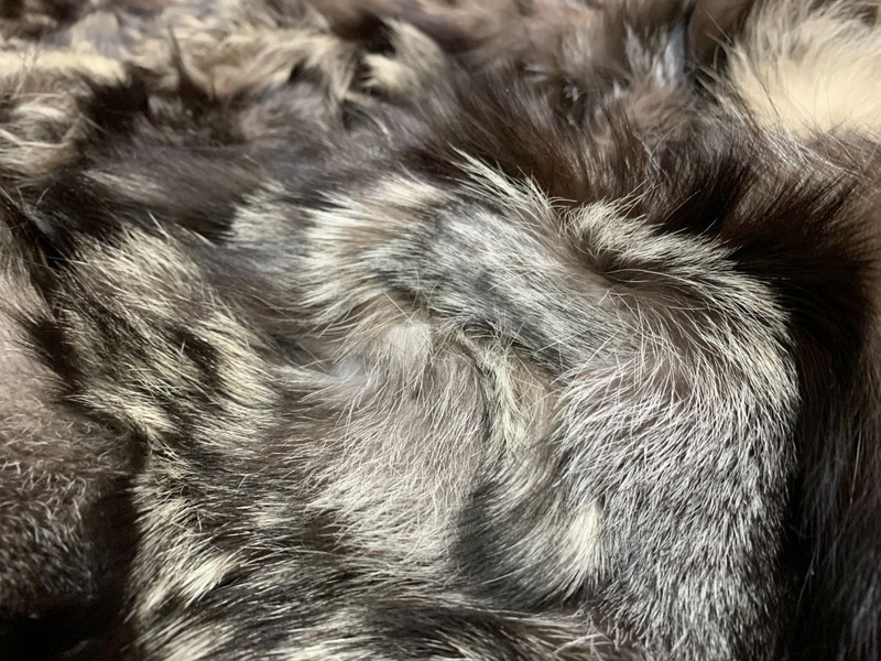NEW Authentic Real Fox Fur Throw 82'' x 80'' with Crafted from Patchwork Pieces gallery