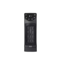 1500W Oscillating Ceramic Desktop Electric Heater Forced Air 13 In. with Remote
