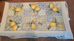 Lemon Patterned Tablecloth (56 x 70 Rectangle, made in Portugal)