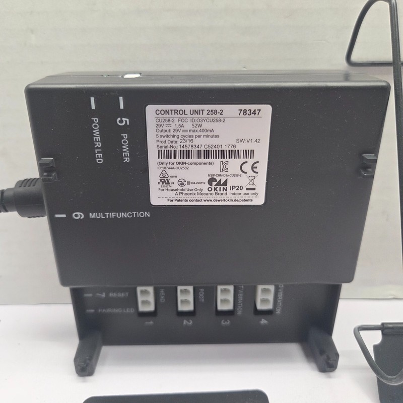 Control Box For OKIN Control Unit 258-2, O3YCU258-2, Adjustable Base bed CU258-2 gallery