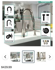 Hansgrohe 04505000 Pulldown Kitchen Faucet HG Focus Higharc POLISHED CHROME New!