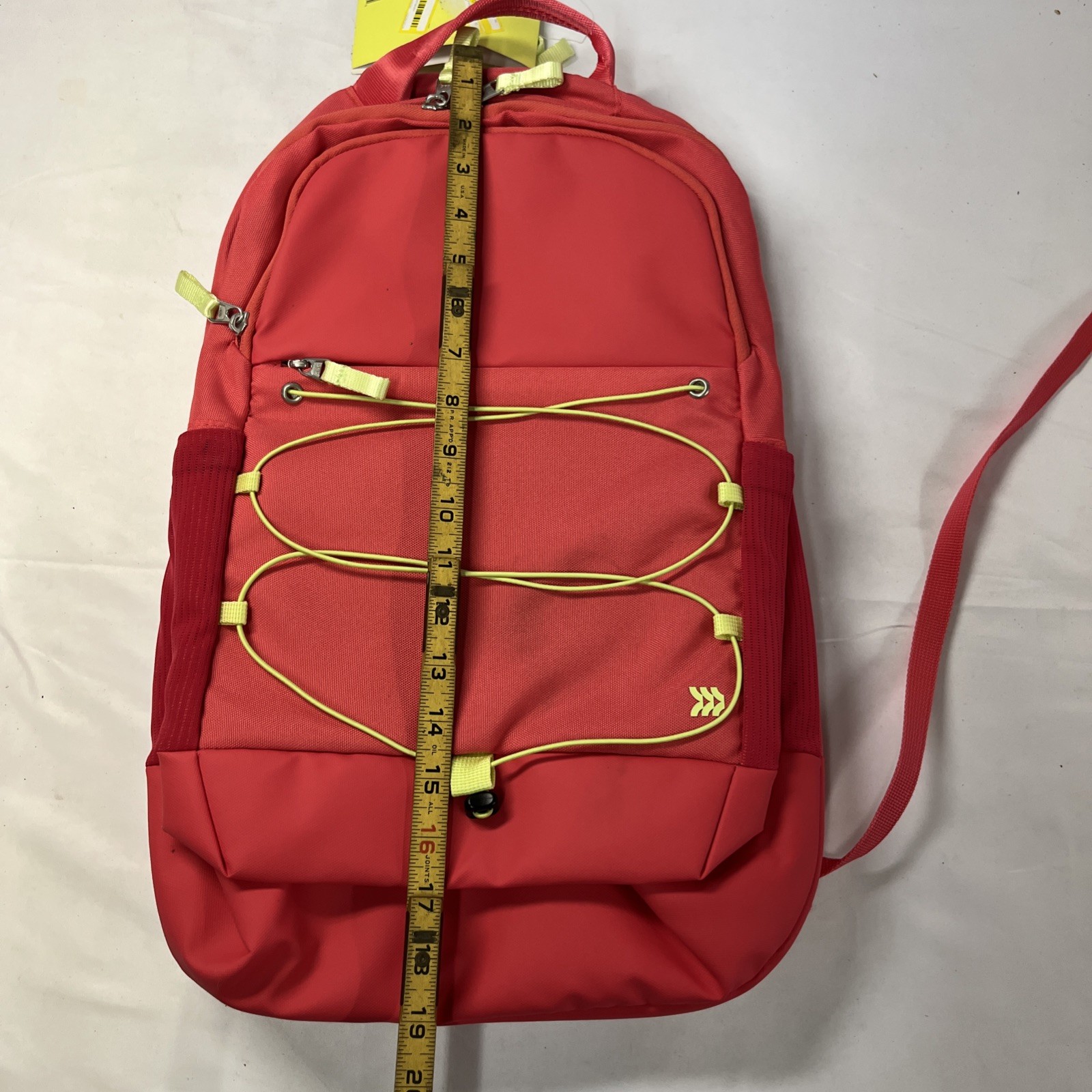 All in Motion Sporty 19" Backpack Red/Lime 2