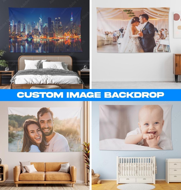 Personalized Custom Tapestry Unique Wall Hanging Backdrop for Home & Room Decor gallery