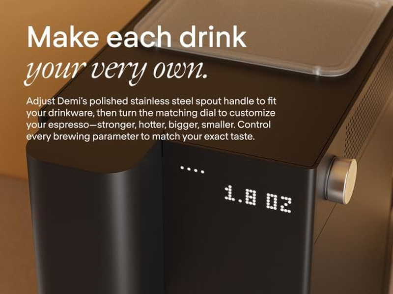 Demi Compact Fully Automatic Espresso Machine - Roaster-Approved Espresso Settin gallery