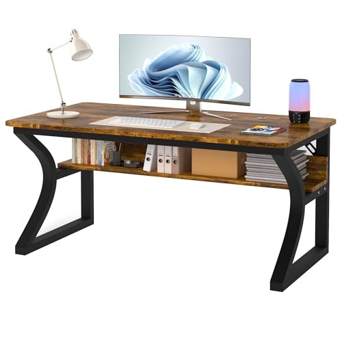 Computer Desk, 47 X 20 inch Computer Desk, 47in-Rustic Brown Rustic Brown gallery
