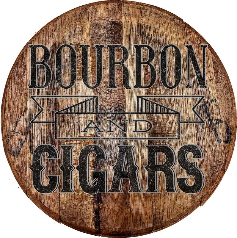 Whiskey Barrel Head Bourbon Cigars Whiskey Wealthy Casino Tobacco Wall Decor Bar gallery