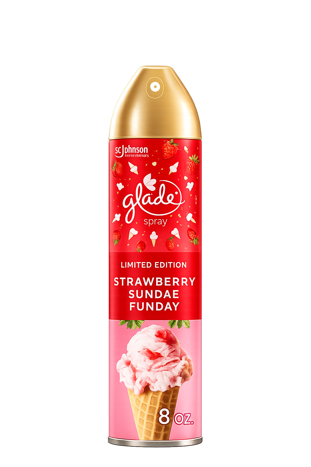 6 Pack Glade Spray Strawberry Sundae Funday Air Freshener, 8 oz LIMITED Edition gallery