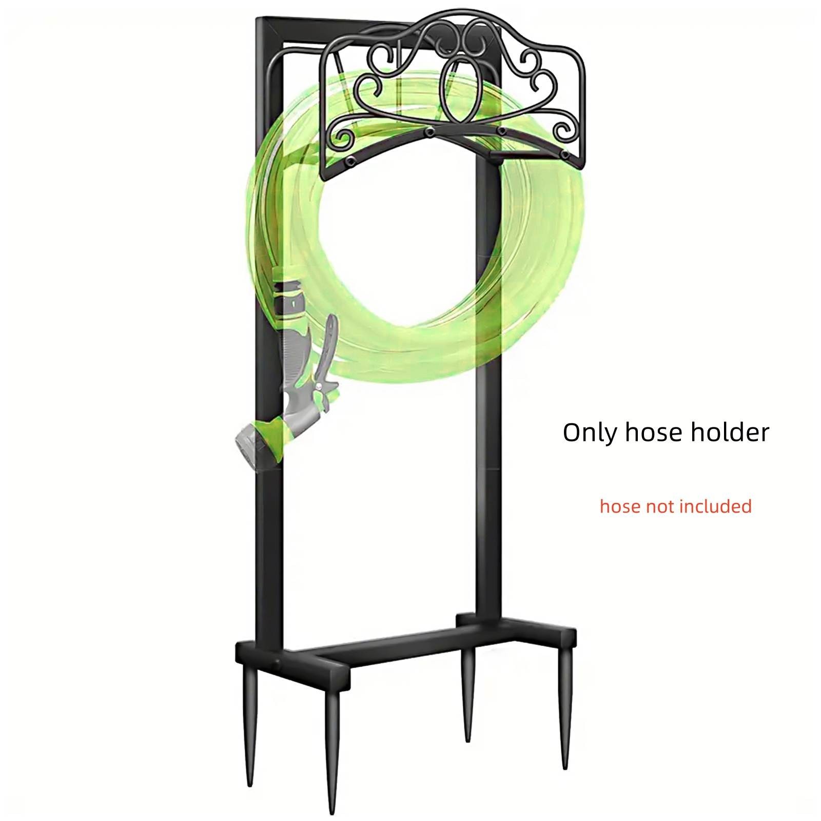 3 Types - 41.5" Detachable Metal Garden Hose Holder Hanger Freestanding 4 Spikes gallery