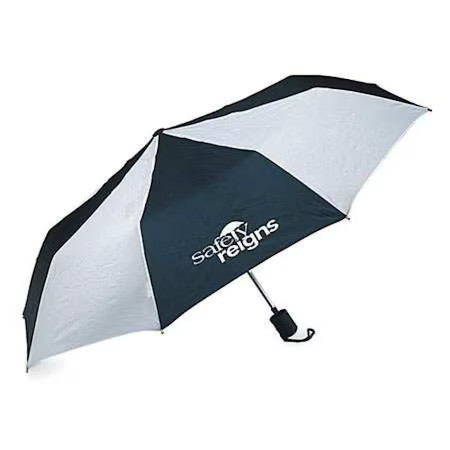 Quality Resource Group 9Wtc9 42 In Umbrella, Blue/White Nylon Canopy, Steel gallery