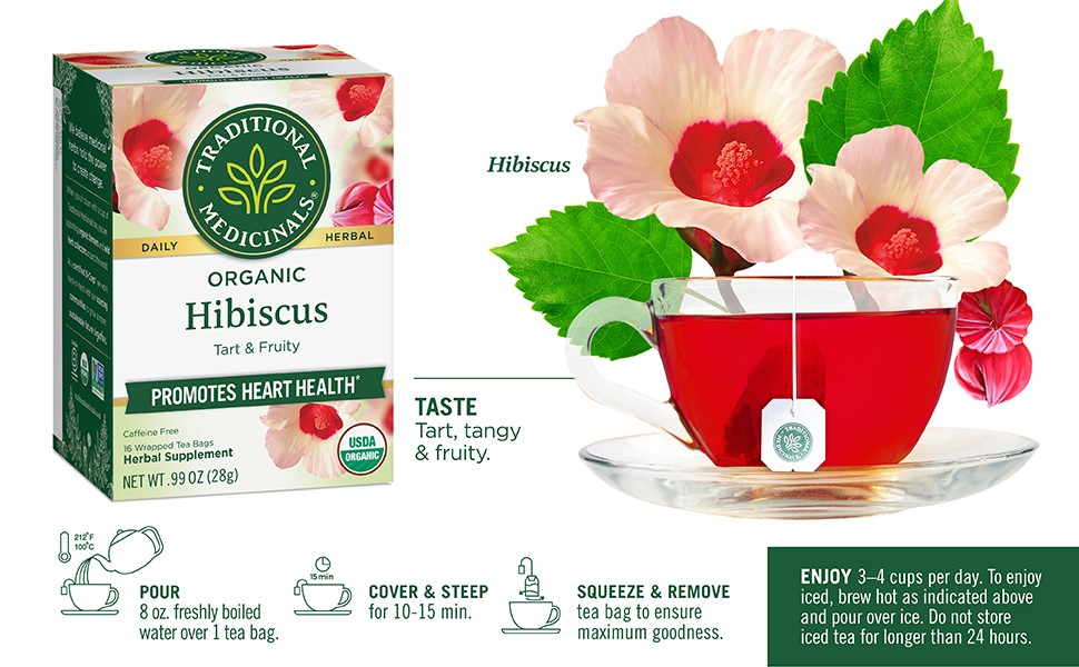 Organic, Hibiscus Tea - Supports Normal Heart Health & Cardiovascular gallery