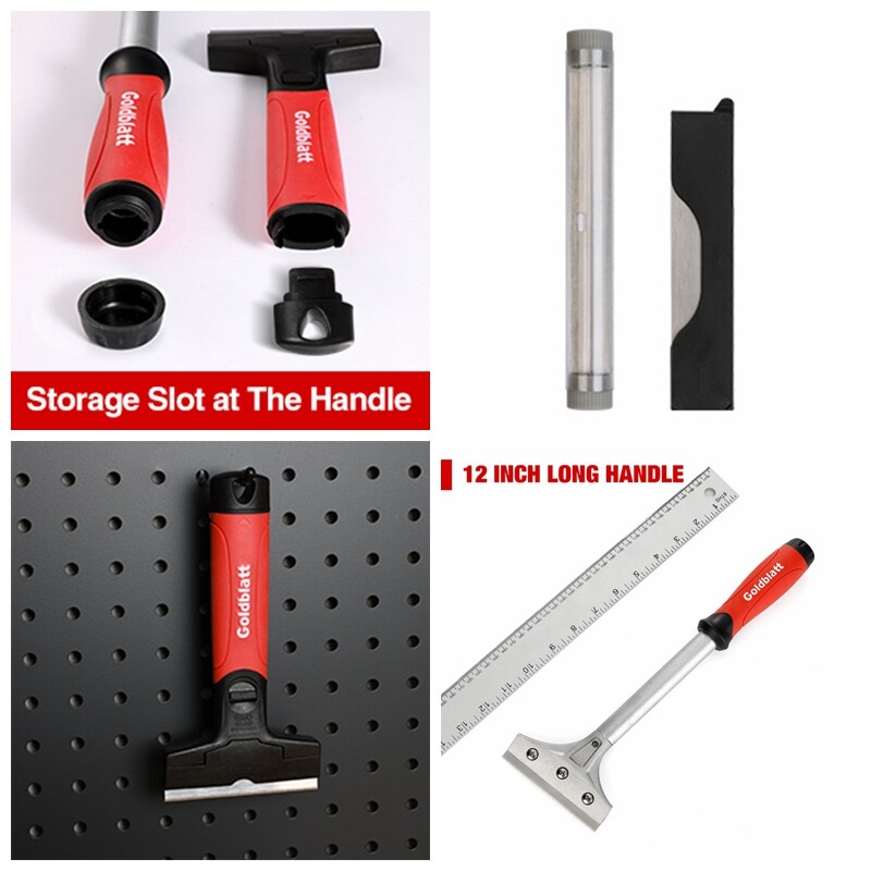 Goldblatt 2PC Razor Blade Scraper Heavy Duty 20PC 4-in Blades Floor Scraper Tool gallery