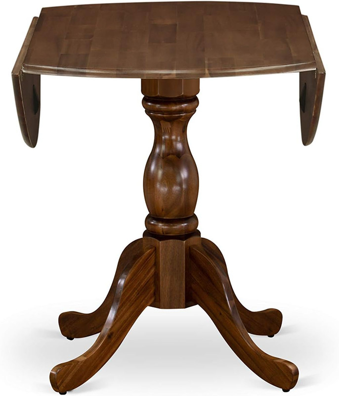 Dublin Kitchen Dining Table - a round Wooden Table Top with Dropleaf & Pedestal gallery