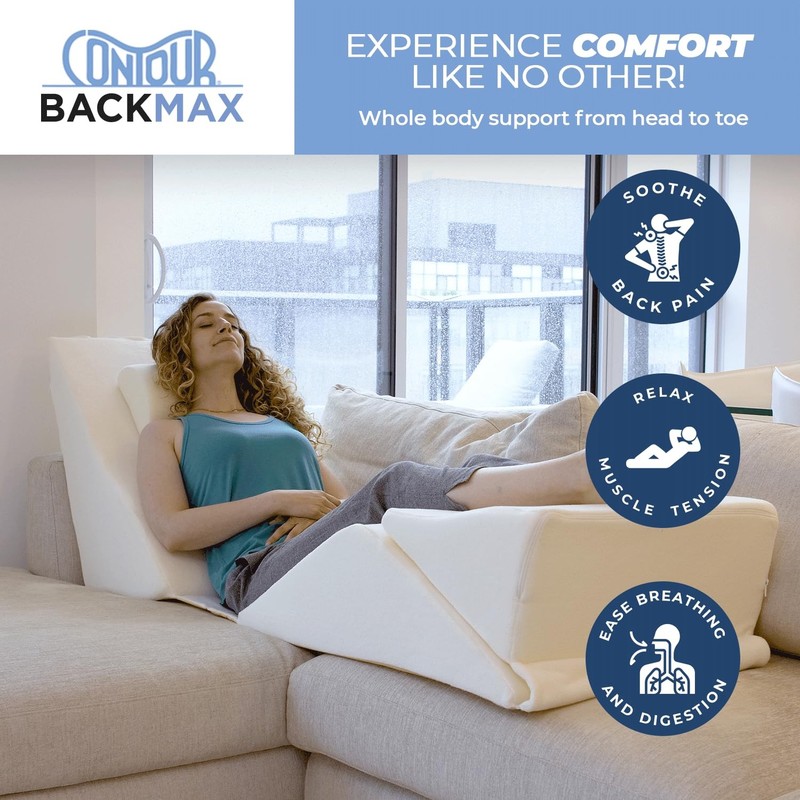 Contour BackMax Bed Wedge Lumbar Support System - Multi-Positional Back, Leg gallery