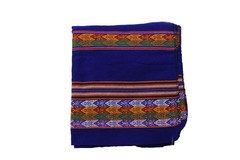 Authentic Peruvian Aguayo Blanket – Handwoven Andean Textile