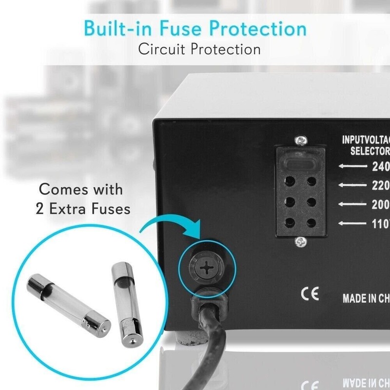 PYLE PVTC320U Step Up & Down Voltage Converter Transformer w/ USB Charging Port gallery