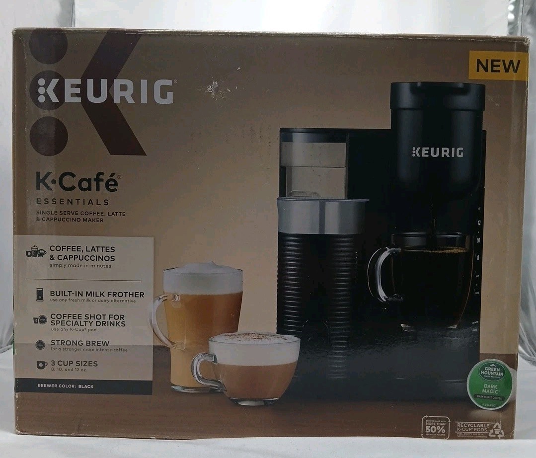 Keurig K Cafe Essentials Coffee Latte Cappuccino Maker Black New Open Box Read gallery