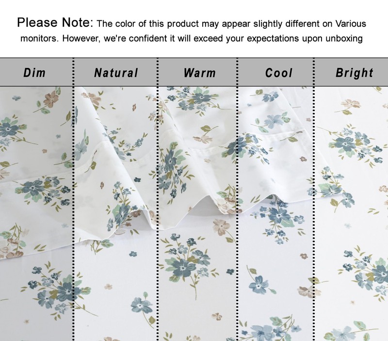 100% Cotton Organic Percale Sheets Full Size – Crisp Cooling Bed Sheets for H... gallery
