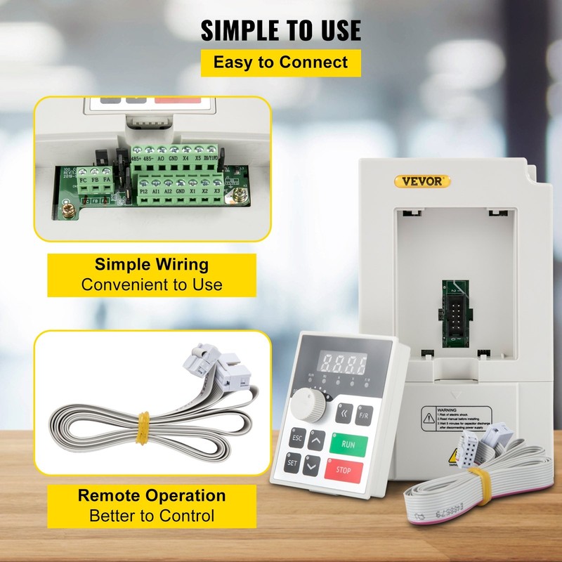 [New]Variable Frequency Drive,AC 220V Input 3KW Variable Frequency CNC Drive Inv gallery