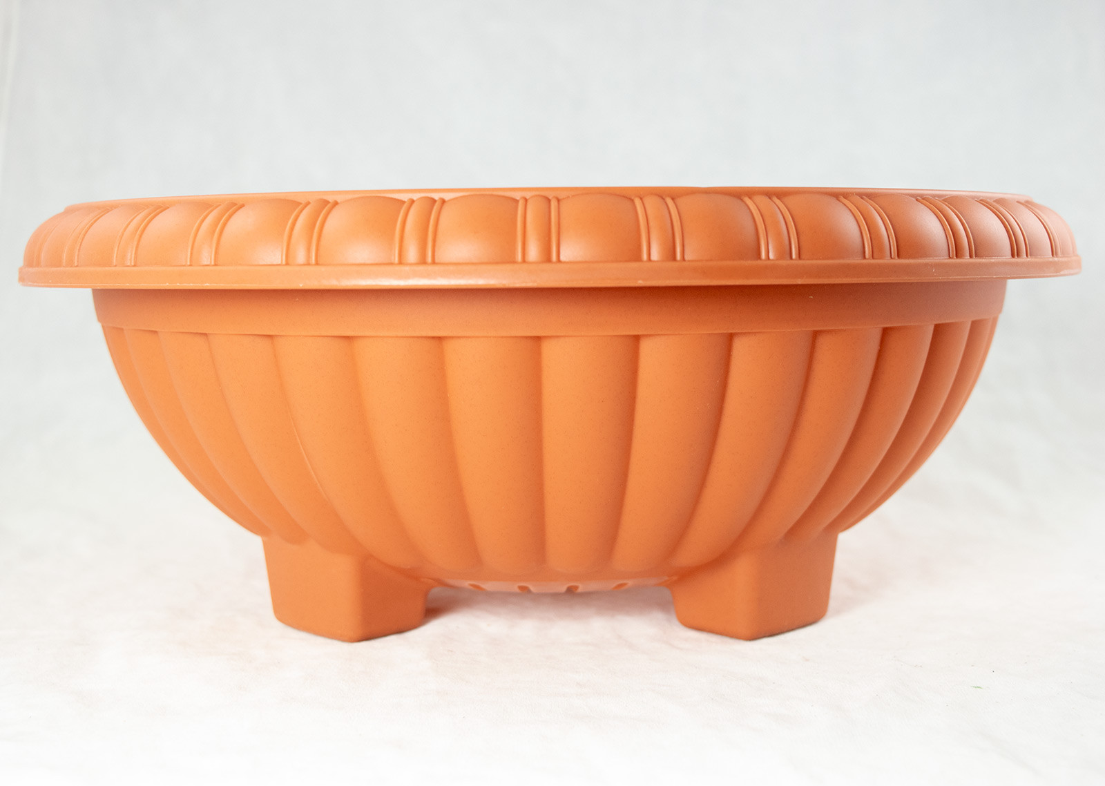 Japanese Plastic Bonsai Training Pot / Home Garden Planter 13"x 13"x 5" - Orange gallery