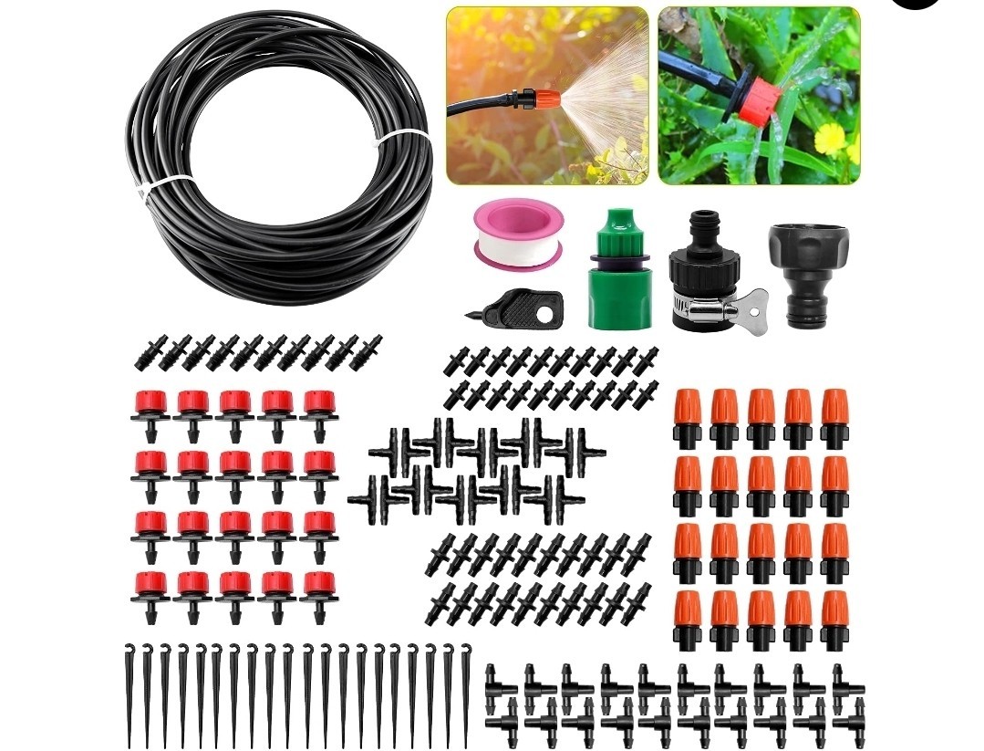 82FT Automatic DIY Drip Irrigation System Kit Plant Self Garden Watering Hose gallery