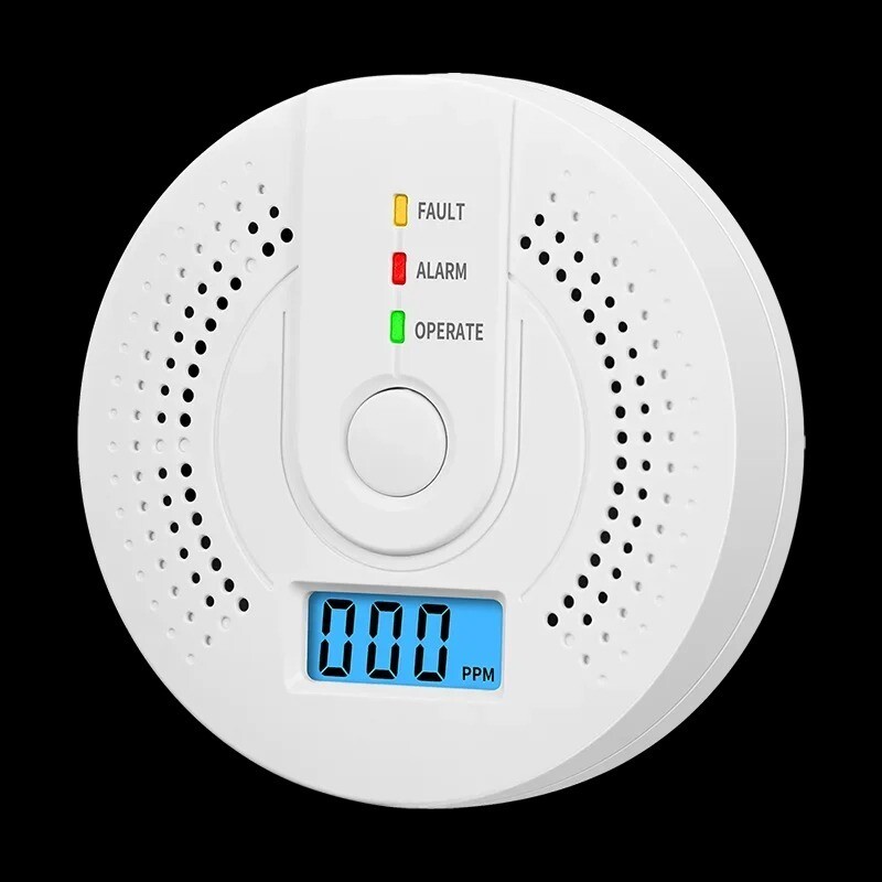 Carbon Monoxide Warning Alarm Sensor LED Digital Battery Powered gallery