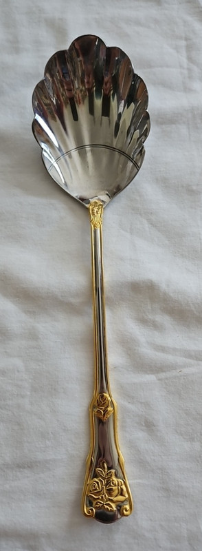 BUFFET SET ~ 3 Piece Serving Flatware USED by Royal Albert Old Country Rose gallery