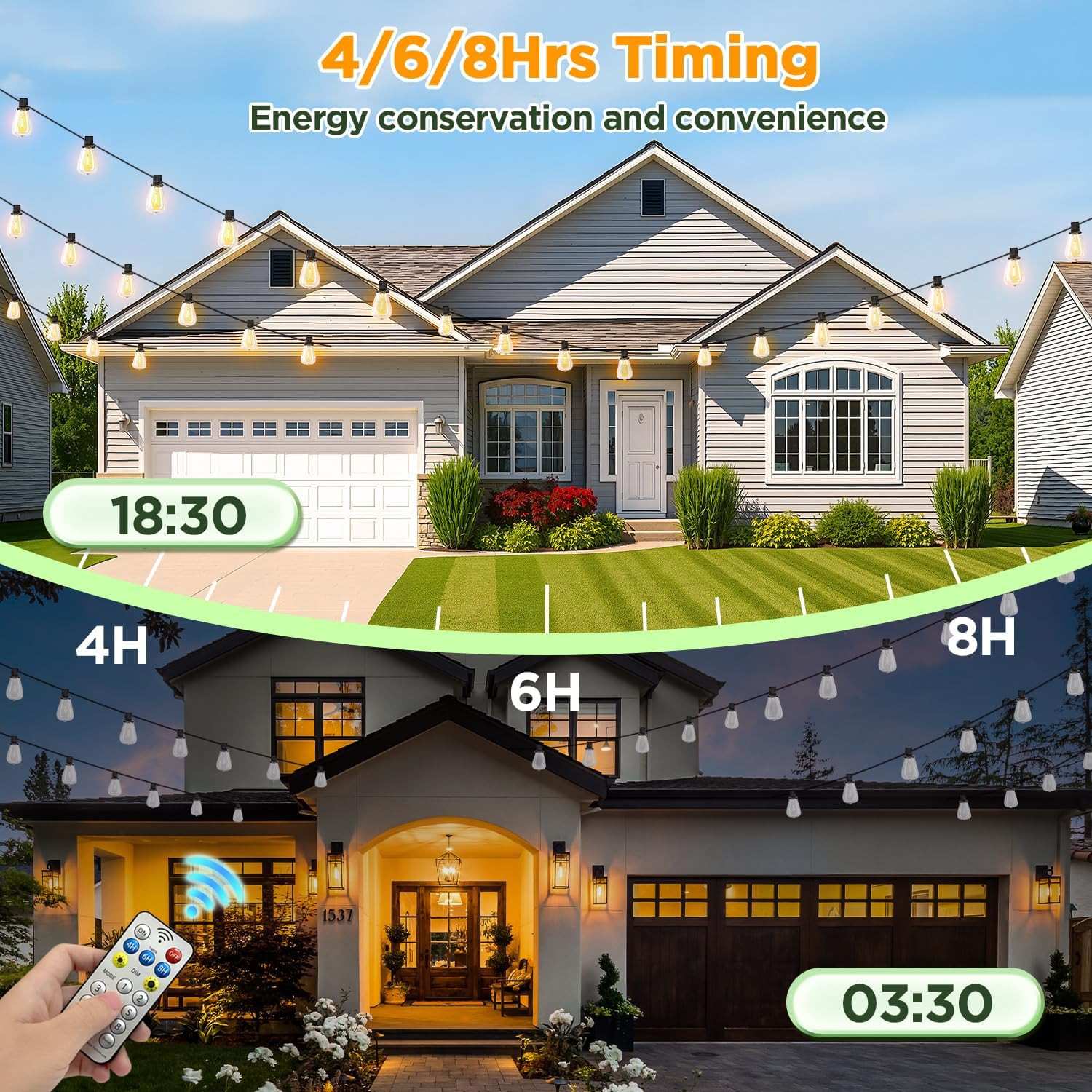 Solar String Lights Outdoor Waterproof with Remote & Timer, LED Shatterproof ST3 gallery