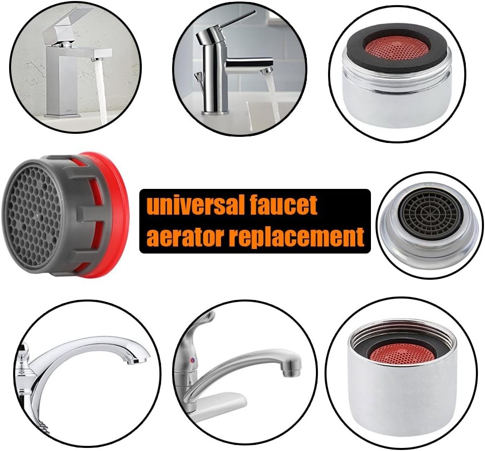 JQK Faucet Aerator, 2.2 GPM Flow Retrictor Insert Aerators Replacement Parts Onl gallery