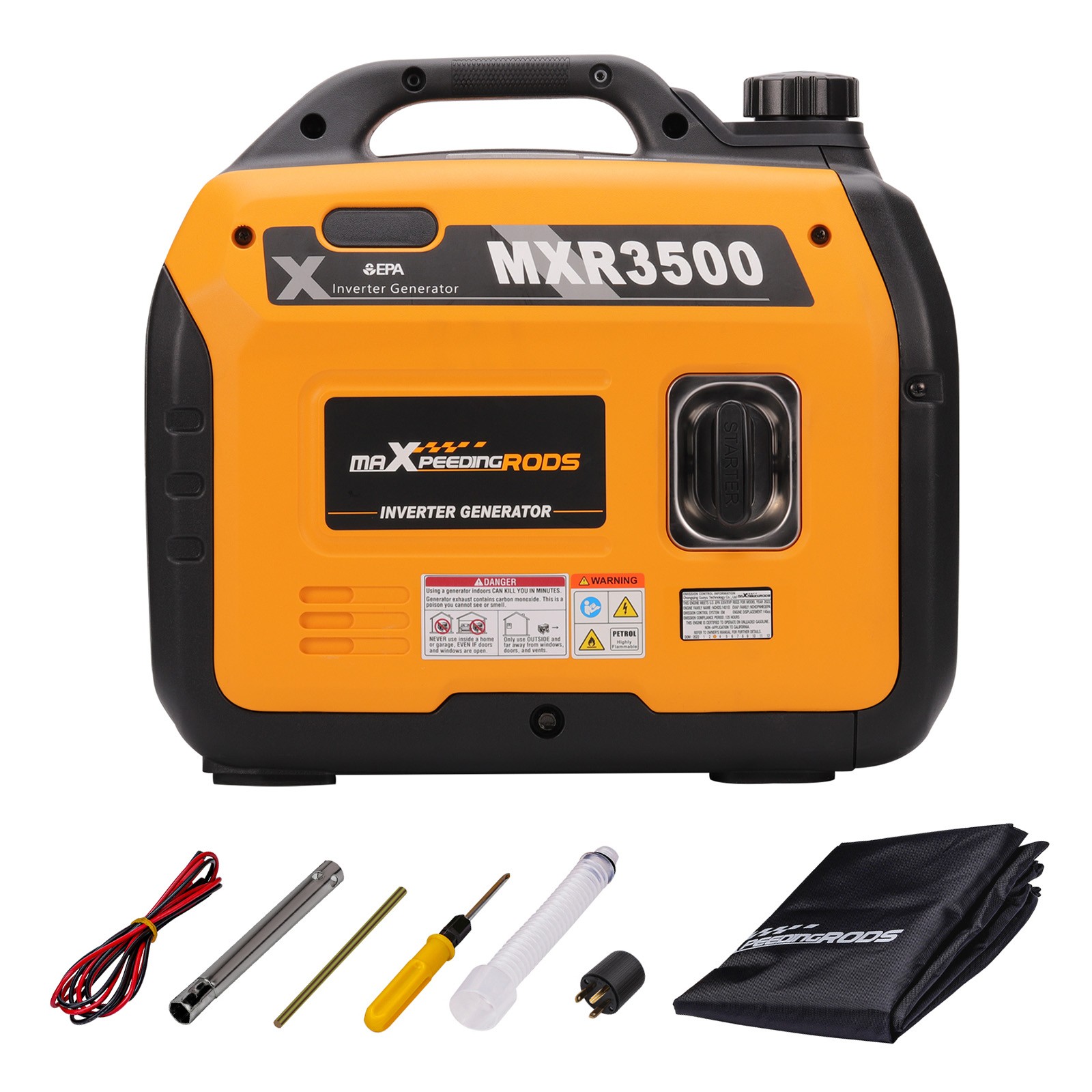 3500 W Portable Gas Powered Generator Inverter for Camping, RV, Home Backup gallery