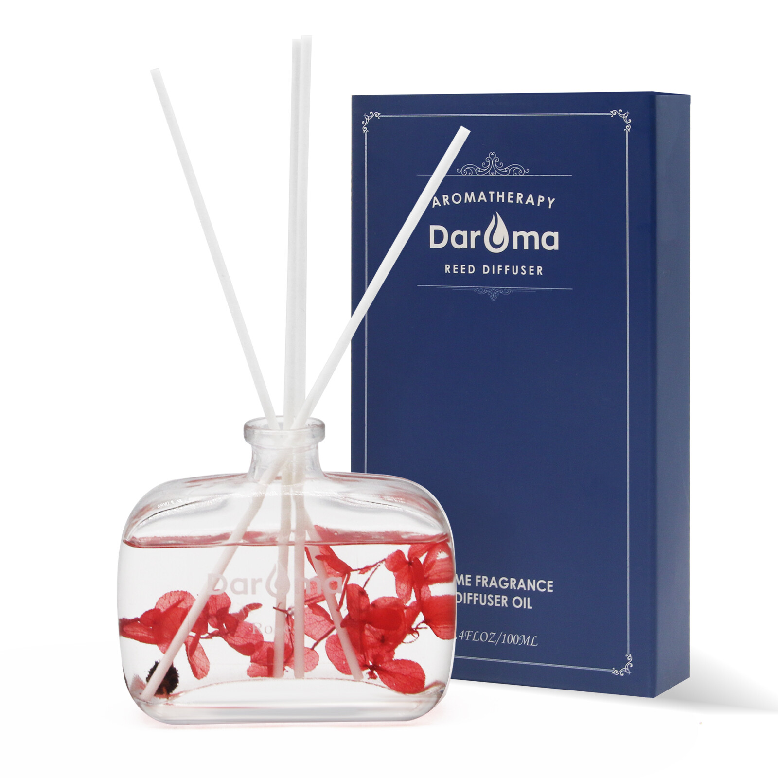 Reed Diffuser Set with Sticks, Daroma Dry Flower Aromatherapy for Home & Office. gallery