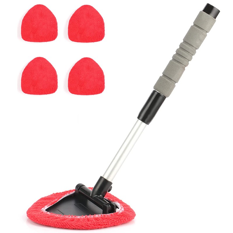 Auto Windshield Cleaning Tool Window Cleaner Brush Glass Wiper Extendable Handle gallery