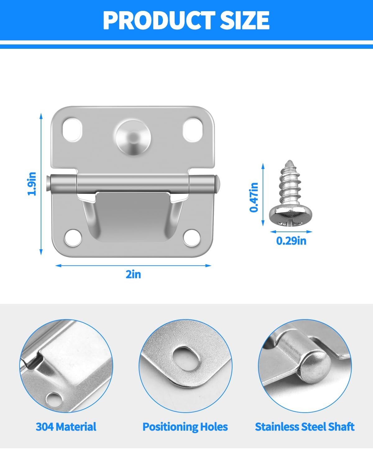 Cooler Stainless Steel Hinge Replacement for Coleman, As Shown, as shown gallery