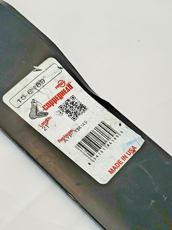 1 Copperhead 6189 Rotary Blade, Replacement for AYP 134149 Craftsman 21" Blades gallery